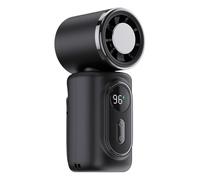 Mini Ventilateur À Clipser - Portable, Rechargeable, Rotatif À 180 Degrés, Silencieux, Périphérique USB À 5 Vitesses | Petit Flux D'air De Refroidissement Réglable, Adapté Aux Voyages Scolaires, Au Ca