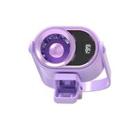Mini ventilateur à pince avec veilleuse et écran LCD, vitesse continue, ventilateur de bureau personnel rechargeable USB, ventilateur rafraîchissant portable voyage extérieur
