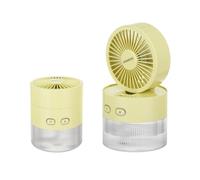MINI VENTILATEUR AVEC NÉBULISEUR JAUNE