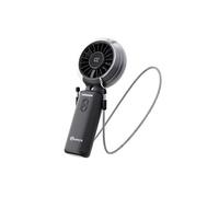 Mini Ventilateur Brumisateur Portable, Rechargeable USB Pliable avec Affichage Numérique de Batterie 3 Vitesses, Ventilateur de Poche et de Bureau