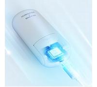 Mini ventilateur brumisateur portable rechargeable USB pliable avec pulvérisation d'eau 1500 mAh 3 vitesses 30 ml pour voyage, plage, pique-nique en plein air (blanc)