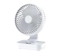 Mini ventilateur de bureau portable oscillant automatiquement à 90° 4000 mAh - Petit ventilateur de refroidissement à piles rechargeables avec écran LED et flux d'air puissant - Ventilateur de table