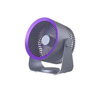 Mini ventilateur de Camping vents forts Portable muet USB charge Sir conditionneur électrique révolution refroidisseur d'air Circulation D'air Confort Brise Rafraîchissante(Dark Grey)