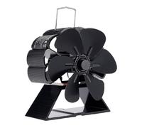 Mini ventilateur de chauffage avec ventilateur à 6 pales, petit ventilateur pour la maison, brûleur à bois, ventilateur écologique chaud et silencieux pour l'hiver, chauffage
