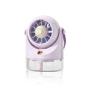 Mini ventilateur de climatiseur par évaporation avec 3 réglages de vitesse pour un refroidissement portable pour la maison, le bureau et les petits espaces (violet)