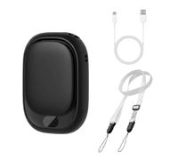 Mini Ventilateur de Cou Portable,4 Vitesses,Rotation a 270°,Rechargeable Par USB,Mains Libres,Réglable,Clipser a la Ceinture,avec Écran LED,Cordon et Support,pour les Voyages,Activités de Plein Air