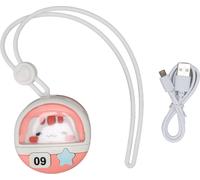 Mini ventilateur de cou suspendu Charge USB 3 vitesses Sans feuille Cartoon portable petit collier pour voyager Camping -Chat