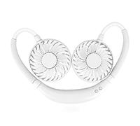 Mini Ventilateur de Cou Suspendu Portable, Mini Ventilateur de Cou Suspendu, Ventilateur Portable Paresseux, Chargement USB, Petit Ventilateur Silencieux, Cadeau créatif pour Amis et collègues-Bi