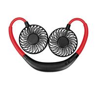 Mini Ventilateur de Cou Suspendu Portable, Mini Ventilateur de Cou Suspendu, Ventilateur Portable Paresseux, Chargement USB, Petit Ventilateur Silencieux, Cadeau créatif pour Amis et collègues-Bi