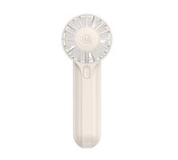 Mini Ventilateur de Poche USB Rechargeable à 3 Vitesses Blanc