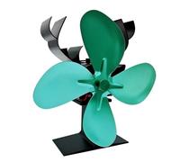 Mini ventilateur de poêle à économie d'énergie avec 4 lames, design silencieux et respectueux de l'environnement pour la circulation de la chaleur dans le bois et le brûleur à bûches