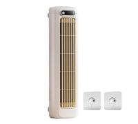 Mini ventilateur de refroidissement portable avec 3 vitesses et écran tactile LED, rechargeable par USB pour chambre à coucher, cuisine, bureau, maison (blanc)