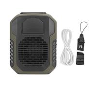 Mini -ventilateur de taille avec longe USB -charge 6000mAh DC 5,0 V 2.0a 3 vitesse Wearable Body Clip pour l'armée des travailleurs vert