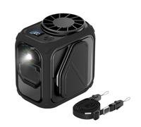 Mini ventilateur de taille portable - Ventilateur portable à clipser, quatre réglages de vitesse personnels, batterie rechargeable jusqu'à vingt-quatre heures | Chemise légère avec ceinture de cou