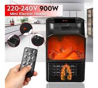 Mini ventilateur électrique 900W, chauffage de l'air, télécommande, Portable, de bureau, pour la maison, chauffage de la pièce G