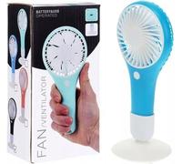Mini-ventilateur manuel compact et portable avec batterie & USB, 2 vitesses, silencieux & efficace