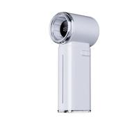 Mini ventilateur numérique portable avec 199 niveaux de vitesse, brume de glace, affichage USB, ventilateur intelligent de voyage rechargeable pour collier d'extérieur, prise de bureau, vitesse