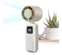 Mini ventilateur portable - 15,2 cm pliable 20 000 tr/min haute vitesse | Batterie rechargeable USB de type C 1200 mAh | Portable - Refroidisseur personnel compact pour le camping, la randonnée, les