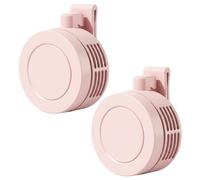 Mini ventilateur portable, 2 ventilateurs de ceinture ultra silencieux avec clip flexible pour chemise et taille, mini ventilateurs sans lame à 3 vitesses pour bureau, voyage, extérieur (Style 2