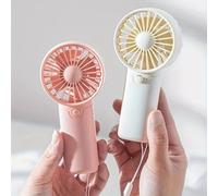 Mini ventilateur portable 2026 mignon, léger et pratique, format de poche, faible bruit, petit ventilateur électrique, cadeau pour étudiant, ventilateur d'extérieur 2PCS