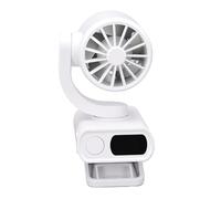 Mini Ventilateur Portable à Clipser, Compact et Rechargeable, pour Activités de Plein Air, Petite Taille, Rotation à Double Axe, 1 unité (WHITE)