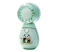 Mini ventilateur portable à motif animal cartoon avec cordon, vent puissant rechargeable USB, ventilateur rafraîchissant estival petit portable voyage personnel