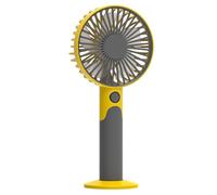 Mini ventilateur portable - ABS 8,7 x 5,7 x 19,2 cm, USB rechargeable à 6 vitesses, ventilateur de refroidissement portable avec batterie de 1800 mAh, charge de type C, voyage, camping, bureau, usage