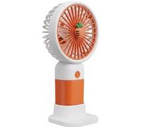 Mini Ventilateur Portable avec 3 Vitesses et Socle de Support Smartphone Avizar Orange Orange