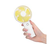 Mini ventilateur portable avec batterie rechargeable de 4000 mAh, 3 vitesses, ventilateur électrique USB pour intérieur et extérieur, pour bureau, camping et voyage, ultra silencieux (blanc pur)
