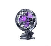 Mini ventilateur portable avec flux d'air réglable et indicateur LED, idéal pour les petits espaces (gris)