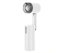 Mini ventilateur portable avec lumière, 5 vitesses et 3 vitesses LED, ventilateur turbo pliable rechargeable pour voyage, camping, concert (styleB)