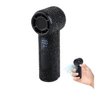 Mini ventilateur portable complet avec écran rechargeable USB et strass