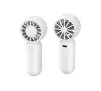 Mini ventilateur portable et rechargeable Blanc