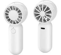 Mini ventilateur portable et rechargeable Blanc Blanc G
