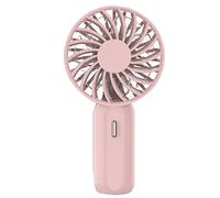 Mini ventilateur portable, petit ventilateur portable, ventilateur de travail USB et silencieux avec veilleuse, ventilateur portatif pour chambre à coucher, bureau, activité de plein air, vent fort