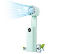 Mini ventilateur portable pliable 5 vitesses | Lumière LED 3000 mAh chargement USB