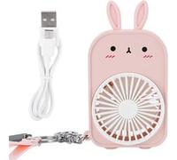 Mini Ventilateur Portable Portable Porte-Clés Rechargeable Usb - Rose Rose G