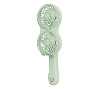 Mini Ventilateur Portable Rechargeable Double Tête Vent Fort Débit