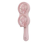 Mini Ventilateur Portable Rechargeable Double Tête Vent Fort Débit