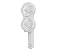 Mini Ventilateur Portable Rechargeable Double Tête Vent Fort Débit
