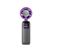 Mini ventilateur portable - Rechargeable par USB, 3 vitesses, refroidissement maximum 3 h, ventilateur de poche ultra silencieux et léger pour voyage, bureau, maison (vert)