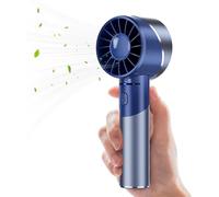 Mini ventilateur portable rechargeable par USB, batterie en acier inoxydable 2600 mAh, 4 vitesses, autonomie jusqu'à 16 heures, compact pour les voyages, le bureau, la maison et l'extérieur
