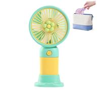 Mini ventilateur portable rechargeable par USB pour filles, mini ventilateur silencieux de qualité supérieure avec support de téléphone ; idéal pour les voyages des femmes, les événements à l'église