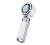 Mini Ventilateur Portable, Refroidisseur d’Air Puissant et Silencieux, Rechargeable, Clip Ceinture & Support stable - Ventilateur Compact pour Bureau, Voyage, Camping, Plage, Sport, Voiture, Maison
