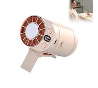 Mini ventilateur portable rotatif à 360°, réglable à 4 vitesses, ventilateur tourbillon suspendu, ventilateur à clipser pour chemise, taille, ceinture arrière, parapluie, pour extérieur, voyage et