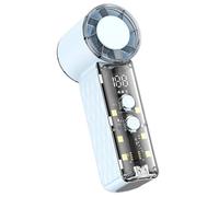 Mini ventilateur portable - Ventilateur personnel rechargeable par USB pour bureau ou lit | Angle réglable avec moteur à faible bruit, petit dispositif de refroidissement pour l'intérieur, l'extérieur