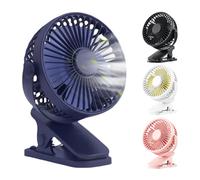 Mini ventilateur portatif à pince à main USB ventilateur électrique de bureau silencieux de haute qualité dortoir d'étudiant petit ventilateur de refroidissement ventilateur d'air Coole Blue no Batter