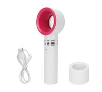 Mini Ventilateur pour Extension De Cils, Portable Rechargeable Climatisation par USB avec Base Fixe sans Lame Sèche Refroidissement Fournitures Essentielles Le Séchage Rapide Vernis à Ongles Blanc