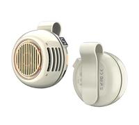 Mini Ventilateur pour tee shirt de taille, Portable Refroidissement sous le t-shirt, idéal pour agriculture, techniciens, travailleurs de construction, portail de chien, pêche, safari (Blanc)