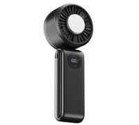 Mini ventilateur turbo avec refroidissement semi-conducteur avancé, parfait pour rester au frais pendant les journées chaudes où que vous alliez (noir)
